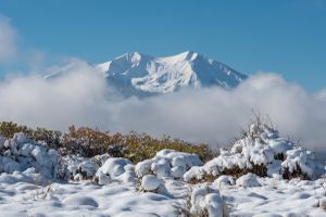 Mount Sopris on a snowy hike