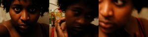 triptych view of t/here