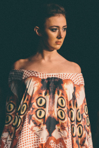 Model on the ramp