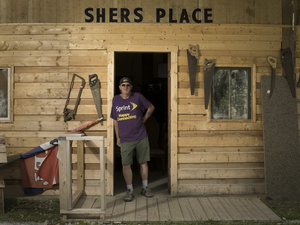 Ricky Wood is the manager of the Wagon Wheel Flea Market in Otto, North Carolina.