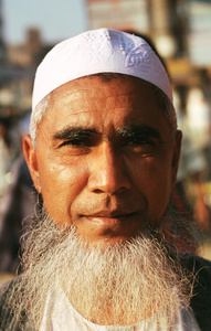 Bearded Bangladeshi man, Savar, Dhaka, Bangladesh
