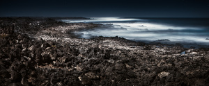 north at night