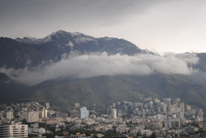 A cloud on Tehran