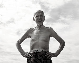 “Laugh, Swim, Swear” (From the series entitled, "The Last Picture Show" documenting the last year of my father's life as he suffered from progressive dementia.)
