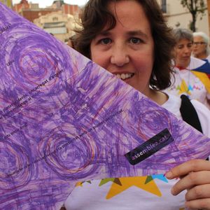 Manifestacions feministes per la independència de Catalunya