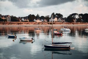 Le port d'orange à Saint-Pierre quiberon