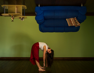 Upside down
