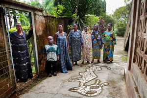 PRIVILEGED (2010) "Police arrested me over twenty times, locked me up and accused me of  'practicing American feminism in Nigeria.' I said, "No, I am only training women to be self-sufficient in Nigeria.' They said I must include men. I said, 'I will train men who are less privileged'  like Ade, who is three feet tall.  His parents wanted to throw him in the river.