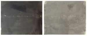Great Walls 2a & 2b, 2013: unique silver gelatin print; 27.75 x 34.5 in.                                         © DM Witman