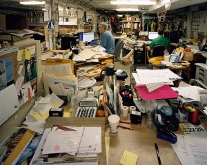 Basement Office, Annie Bloom's Books, Portland, OR