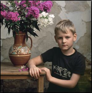 Portrait of Nicholas in the garden