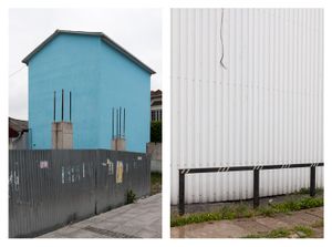 Blue House & Wire