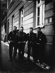 Artur and Pawel Bobek, Ryszard Szafran and Grzegorz Kula from series Black Portraits
