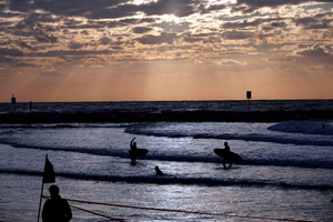 Surfing the sunset