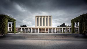 Strašnice Crematorium (1931), Architect: Alois Mizera