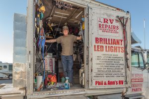 RV Phil, Fulltimer. Quartzsite, AZ ©David Gardner