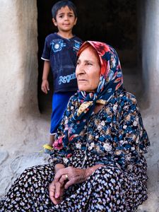 old male and grandchildren, expecting