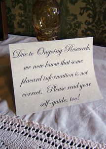 house museum placard, Manitou Springs, Colorado, 2010,