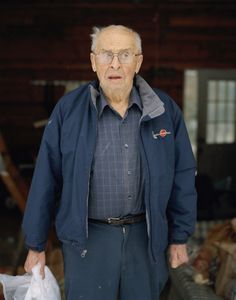 Grandpa in his Food Search                  Volunteer Jacket                                            © Selena Salfen