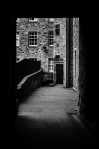 The doorway.