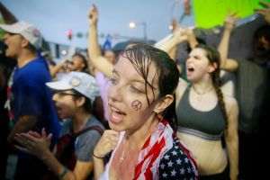 Chanting for Bernie