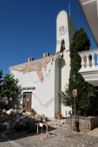 The Church of Santa Maria del Suffragio, called Purgatory Church, where a woman lost her life during the earthquake. This church was built in the seventeenth century and yet completely destroyed by the earthquake of 1883.