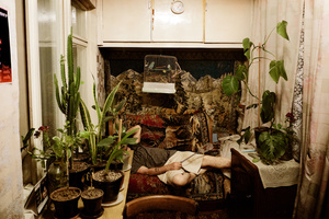 A room interior of an Armenian family house.