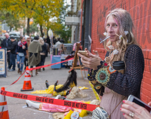 Hipster Halloween Scene