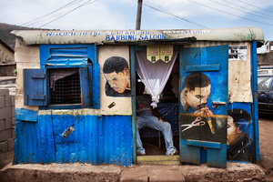 Diamond and Golden Finger Barbing Saloon, Freetown, Sierra Leone