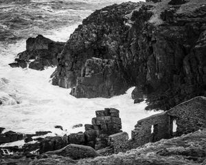 The mine captain's house, Levant mine landscape and the Atlantic