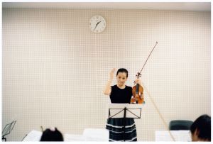 Preparing to perform Schubert’s Unfinished Symphony / Urayasu Jr. Orchestra, 2013