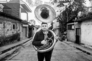 Tingambato Tuba Player