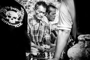 Chess in the sun