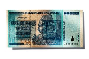 ZIMBABWE 100.000.000.000.000 DOLLARS, 2008
