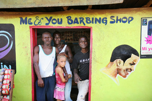 Me & You Barbing Shop, Makeni,, Sierra Leone