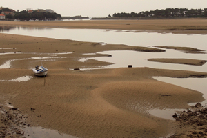 Lonely Barca in San Vicente de la Barquera