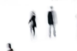 Couple with watcher