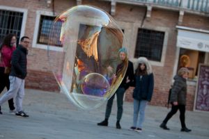 Bubble Fun in Venice