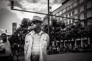 MAN WITH HAT