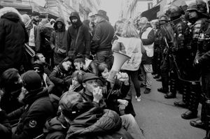 Anti-vaccine pass and Yellow Vests protest