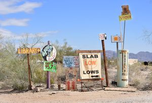 Low Road sign posts (Loaner on Wheels)