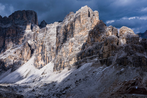 Mountain Contrast in the Dolomites