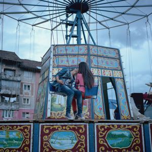 Young love at city fair