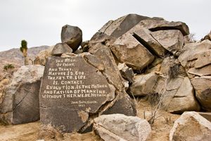 Rock of Faiht (sic). Samuelson's Rocks. Joshua Tree National Park, CA. © David Gardner
