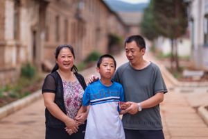 Feng suffers from cerebral palsy and autism but, with the support of his parents, the CBM field workers and the local Disabled Persons' Federation, he has learned to walk.