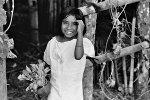 School girl in Ruteng, 1973