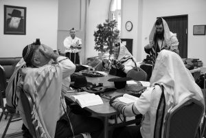 Morning praying in the orthodox community.
