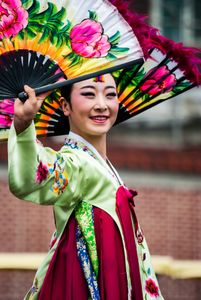 South Korean Fan Dancer