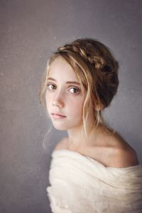 Girl without a ear ring