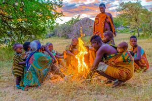 Women's Fire at Sunrise